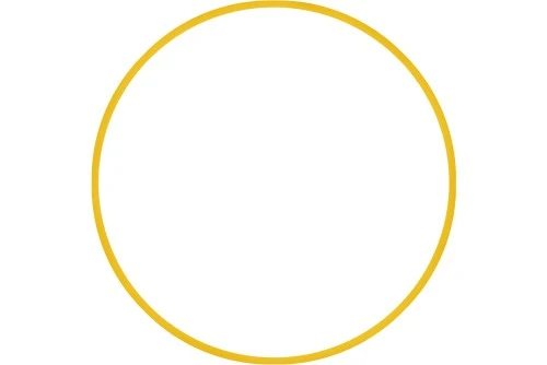 Amila Χούλα Χουπ Hq 80Cm - Φ19Mm - 330Gr, Κίτρινο (98820)