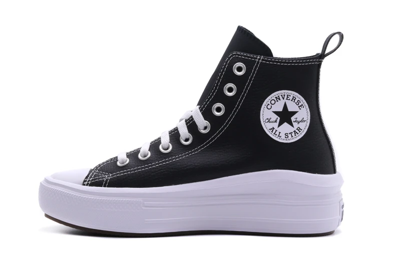 Converse Chuck Taylor All Star Move Platform Leather Sneakers