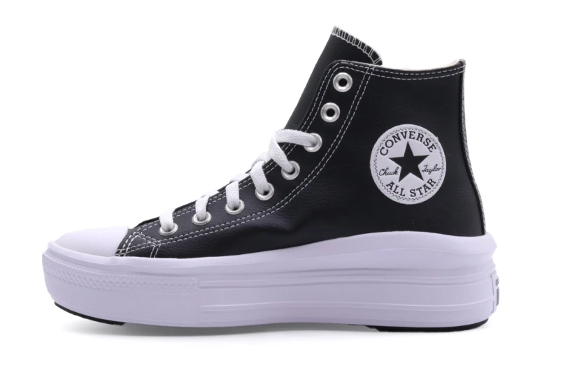Converse Chuck Taylor All Star Move Sneakers Μαύρα, Λευκά