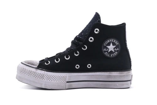Converse Chuck Taylor All Star Lift Hi Platform Chrome Sneakers (A06450C)