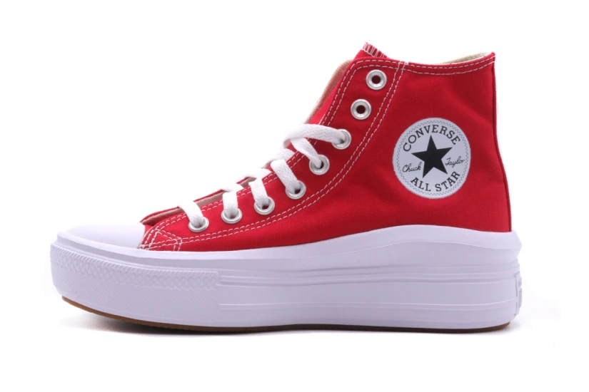 Converse Chuck Taylor All Star Move Sneakers Κόκκινα, Λευκά