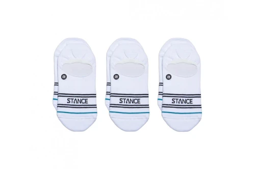 Stance Basic No Show Κάλτσες Κοντές 3 Ζευγάρια (A145D20SRO-WHT)