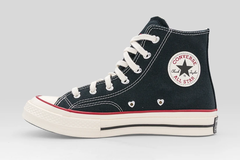 Converse Chuck 70 Hearts Sneakers Μαύρα, Κόκκινα