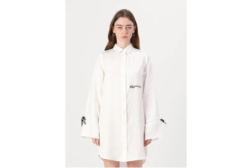 Karl Lagerfeld Tied Sleeve Φόρεμα Mini Γυναικείο (A1W13003 100)