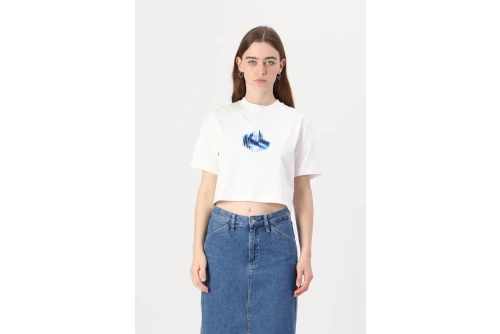 Karl Lagerfeld Boxy Glitched T-Shirt Γυναικείο (A1W17109 100)