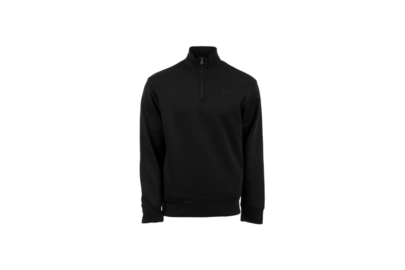Russell Half Zip Ανδρική Μακρυμάνικη Μπλούζα Με Φερμουάρ Μαύρη