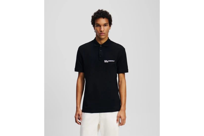 Karl Lagerfeld Regular Pique Ανδρική Κοντομάνικη Polo Μπλούζα 