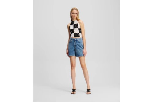 Karl Lagerfeld Hr Denim Σορτς Τζιν Γυναικείο (A2W10041 1UW)