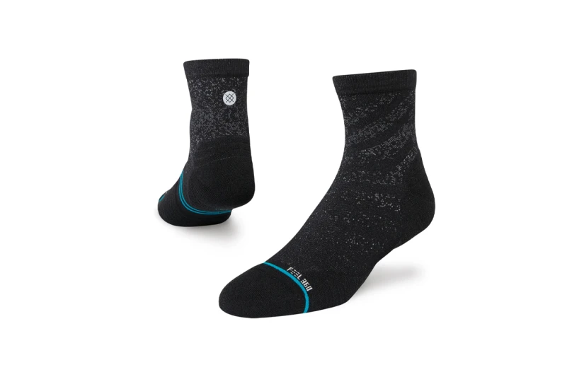 Stance Run Light Ανδρικές Ψηλές Κάλτσες Μαύρες 1 Ζευγάρι