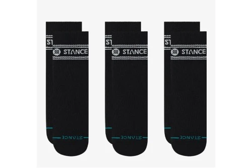 Stance Vital Quarter Κάλτσες Ψηλές 3 Ζευγάρια (A356A25VIT-BLK)