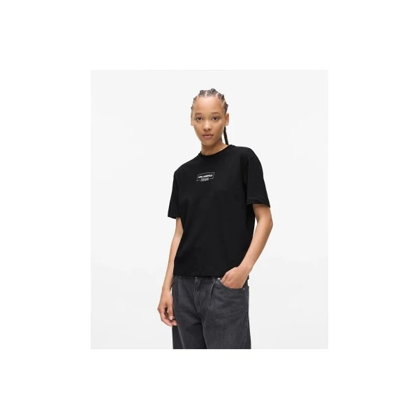 Karl Lagerfeld Outline Logo T-Shirt Γυναικείο (A4W17003 999)