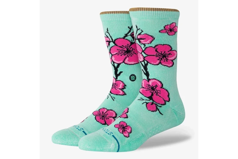 Stance 99 Cents Κάλτσες μέχρι τη Γάμπα Μέντα, Ροζ, Μαύρες 1 Ζευγάρι