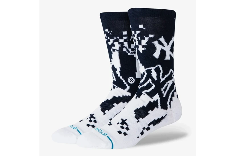 Stance Pixelnyy Κάλτσες μέχρι τη Γάμπα Λευκές, Μπλε Σκούρο 1 Ζευγάρι