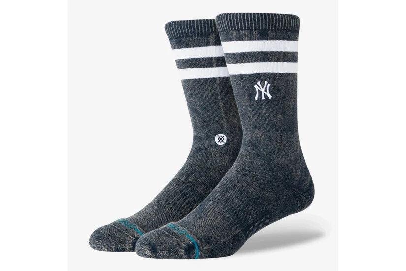 Stance Rotation New York Yankees Κάλτσες μέχρι τον Αστράγαλο Ανθρακί, Λευκές 1 Ζευγάρι