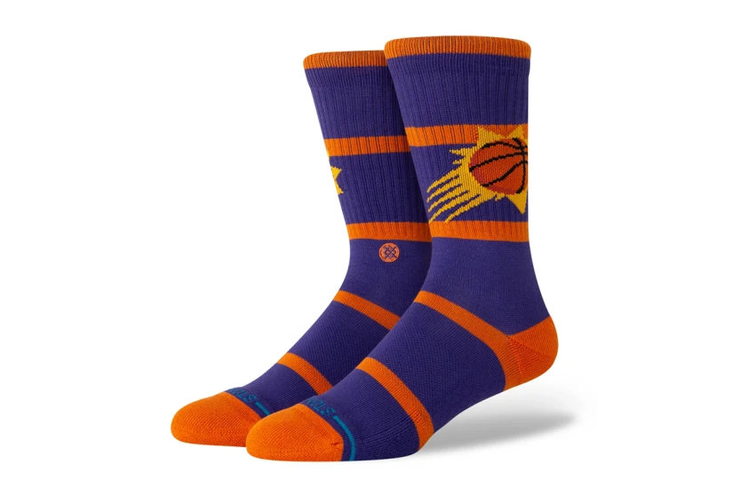 Stance NBA Phoenix Suns Prep Ανδρικές Ψηλές Κάλτσες Μωβ, Πορτοκαλί 1 Ζευγάρι