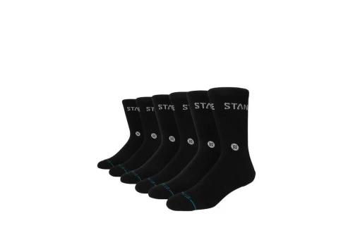 Stance Origin Crew Κάλτσες Ψηλές 6 Ζευγάρια (A556C24ORI-BLK)