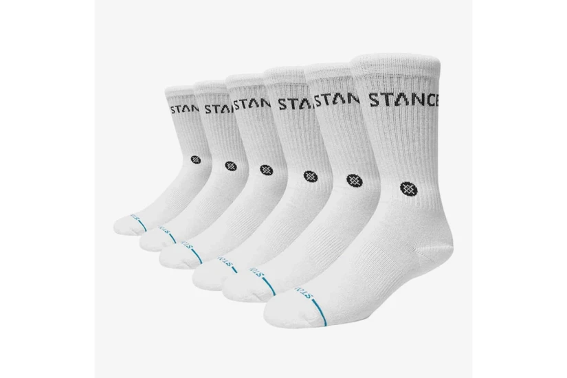 Stance Origin Ψηλές Κάλτσες Λευκές 6 Ζευγάρια