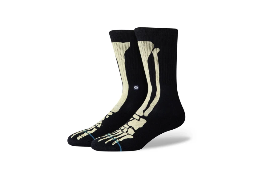 Stance Bones 3 Κάλτσες μέχρι τη Γάμπα Μαύρες, Εκρού 1 Ζευγάρι