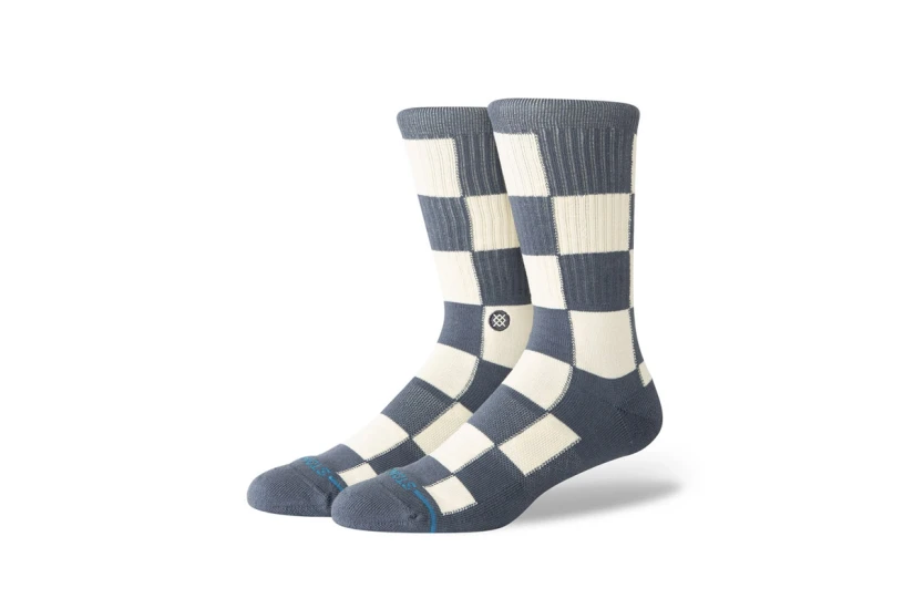 Stance Chaturanga Crew Κάλτσες μέχρι τη Γάμπα Γκρι Σκούρο, Εκρού 1 Ζευγάρι