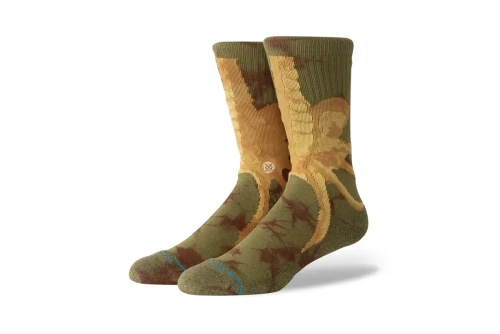 Stance Face Hugger Crew Κάλτσες Ψηλές 1 Ζευγάρι (A556C26FAC-BRN)