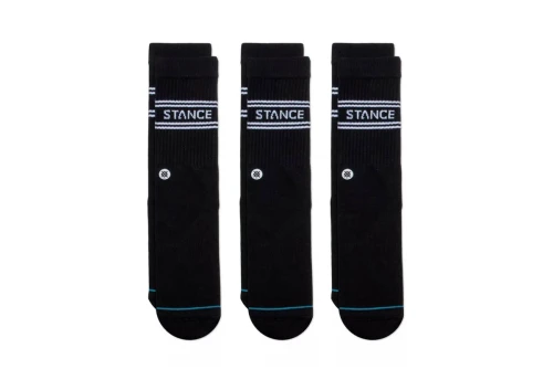 Stance Basic Κάλτσες Ψηλές 3 Ζευγάρια (A556D20SRO-BLK)