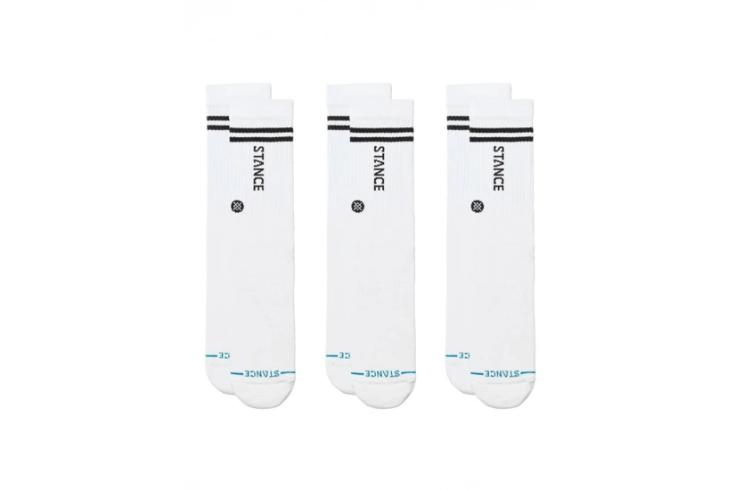 Stance Core Κάλτσες Ψηλές 3 Ζευγάρια (A556D25COR-WHT)