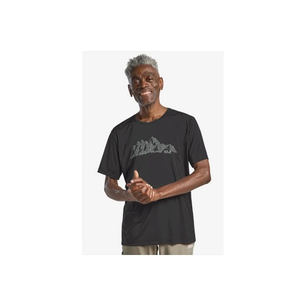 Jack Wolfskin Peak Graphic T-Shirt Ανδρικό (A63269-T0480)