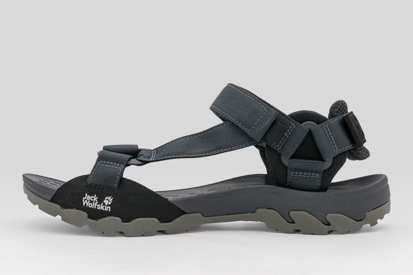 Jack Wolfskin Ridge Ανδρικά Σανδάλια Μαύρα
