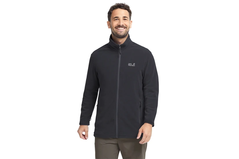 Jack Wolfskin Taunus 100 Fleece 3-In-1 Ανδρική Ζακέτα Fleece Μαύρη