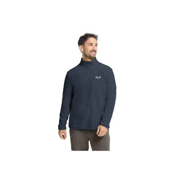 Jack Wolfskin Taunus 100 Warm Fleece Μπλούζα Με Φερμουάρ Ανδρική (A65798-C0412)