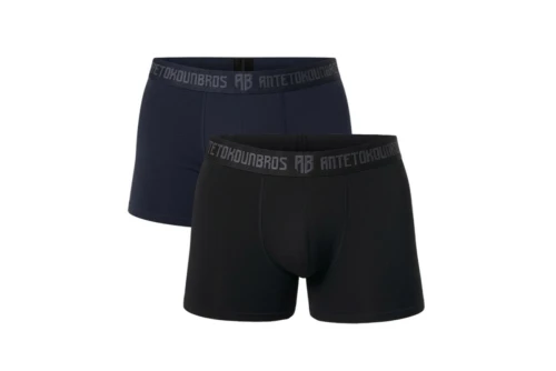Antetokounbros Underwear Εσώρουχο Boxer Ανδρικό 2 - Τεμάχια (ACJD352001 BLACK-BLUE)