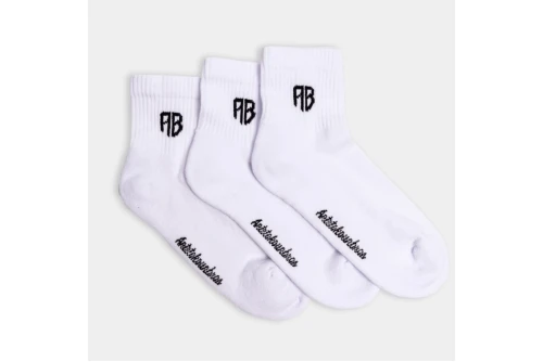 Antetokounbros Full Terry  Kάλτσες Ψηλές 3 Ζευγάρια (ACMS352004 100)