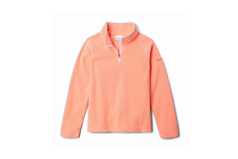 Columbia Glacial Half Zip Παιδική Μακρυμάνικη Μπλούζα με Ψηλό Λαιμό Κοραλλί