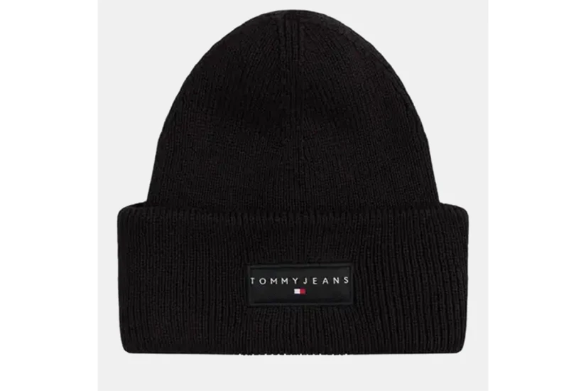 Tommy Jeans Linear Χειμερινό Σκουφάκι Μαύρο