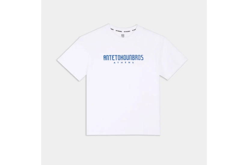 AntetokounBros Location Athens Παιδικό Κοντομάνικο T-Shirt Λευκό