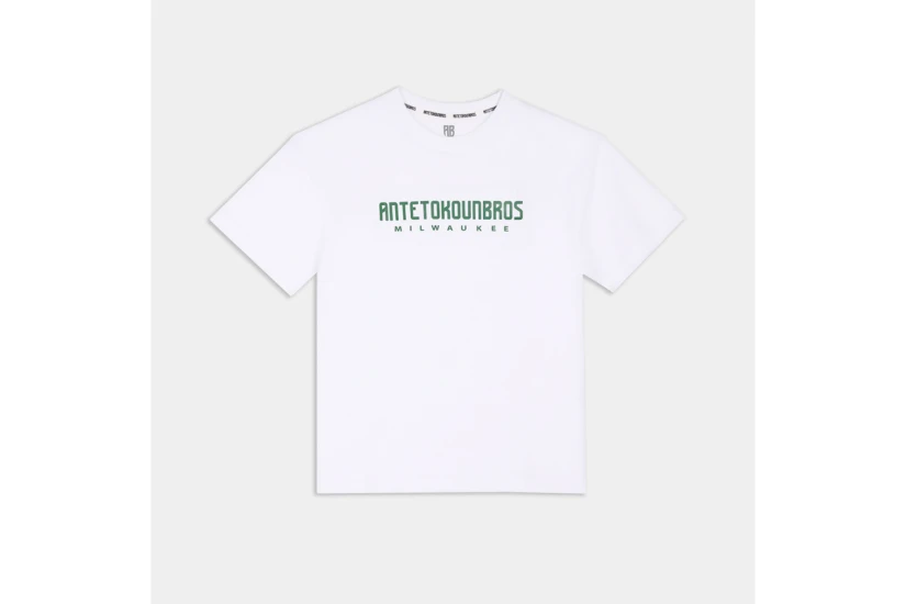 AntetokounBros Ανδρικό Κοντομάνικο T-Shirt Λευκό