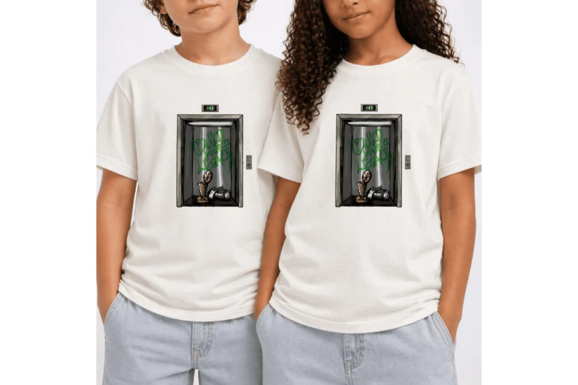 AntetokounBros Elevator Παιδικό Κοντομάνικο T-Shirt Εκρού