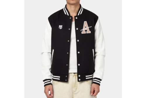 Antetokounbros Varsity Μπουφάν Bomber Ανδρικό (APCD352U58 BLACK-OFF WHITE)