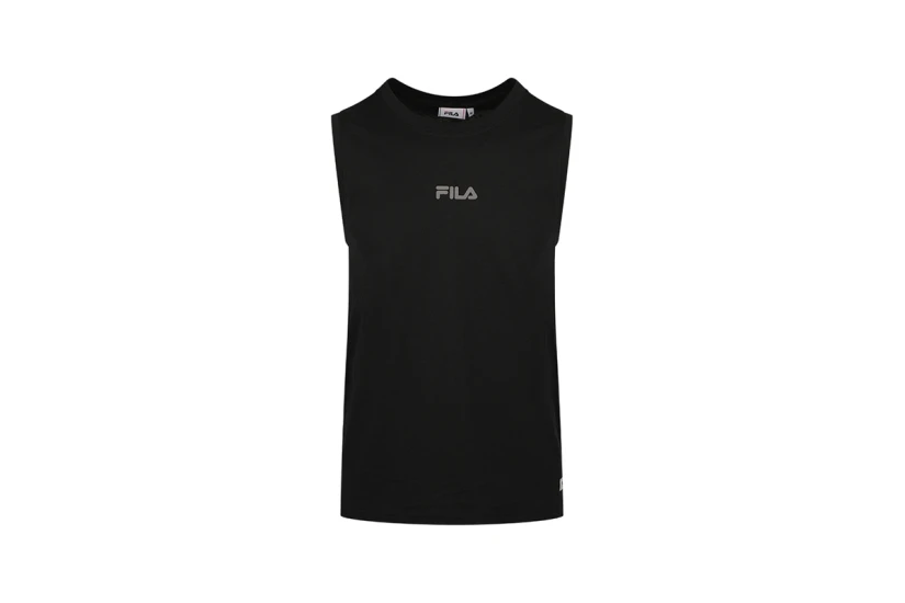 Fila Ανδρική Αμάνικη Μπλούζα Μαύρη