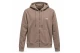Fila Felia Brushed Fleece Γυναικεία Βαμβακερή Ζακέτα Καφέ