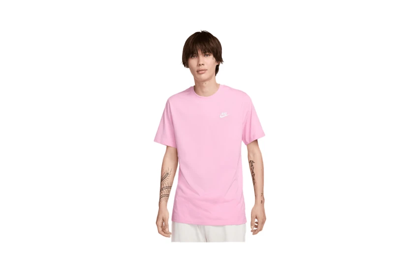 Nike Sportswear Club Ανδρικό Κοντομάνικο T-Shirt Ροζ