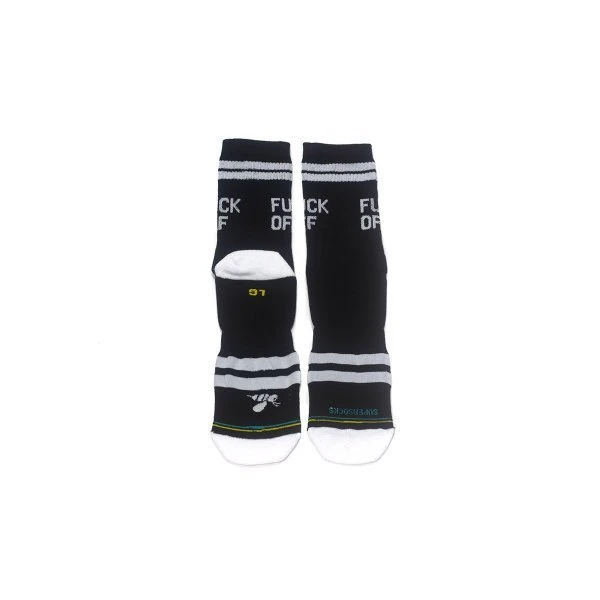 Bee Unusual Fck Off Κάλτσες Ψηλές 1 Ζευγάρι (AS-19410 BLACK)