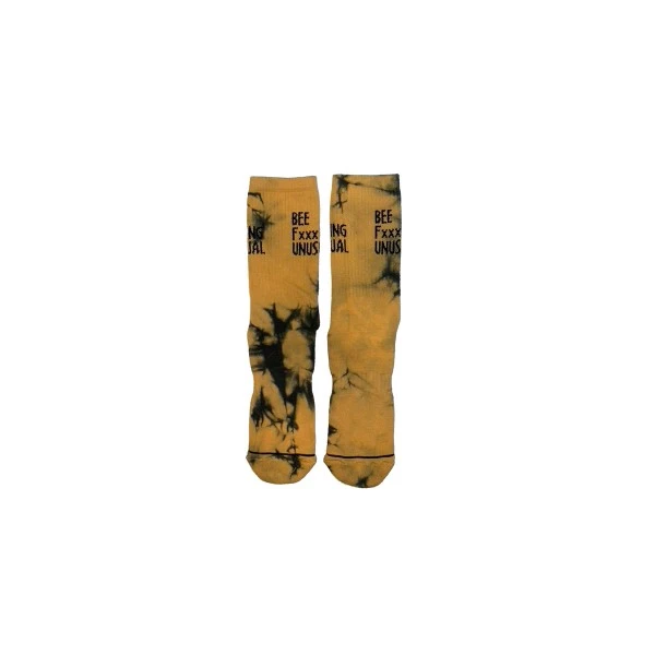 Bee Unusual Bee Fxxxing Unusual Tie Dye Κάλτσες Ψηλές 1 Ζευγάρι (AS-221223 YELLOW)