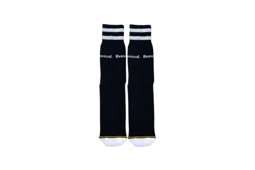 Bee Unusual Cushion Solid Crew Κάλτσες Ψηλές 1 Ζευγάρι (AS-225225 BLACK)