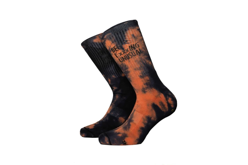Bee Unusual Bee FxxxING Unusual Tie Dye Κάλτσες μέχρι τη Γάμπα