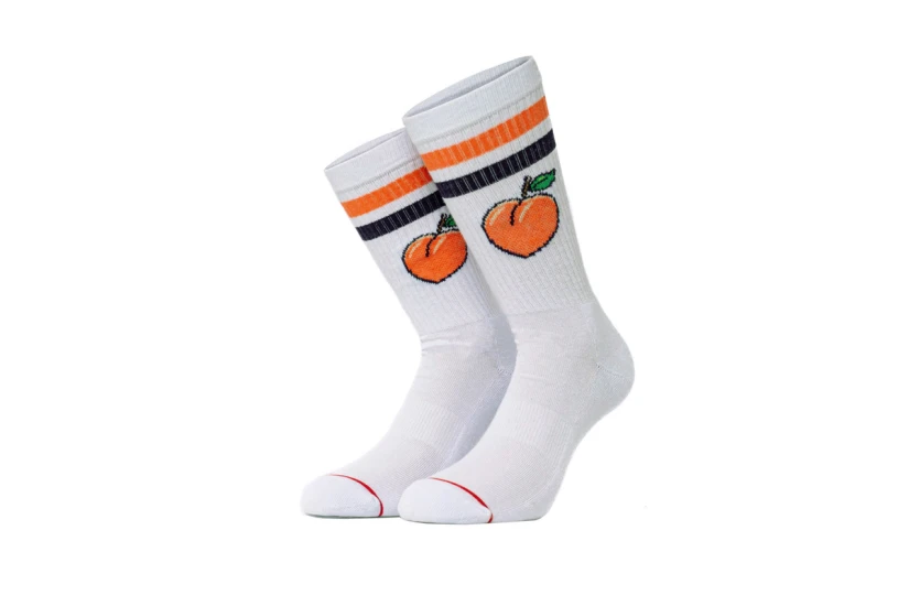 Bee Unusual Peach Plz Unisex Κάλτσες μέχρι τη Γάμπα 1 Ζεύγος