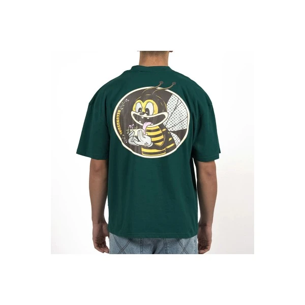 Bee Unusual High Flowers Oversized T-Shirt Ανδρικό (AT-253347)