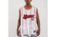 Bee Unusual Retro Jersey Ανδρική Αμάνικη Μπλούζα Λευκή, Κόκκινη