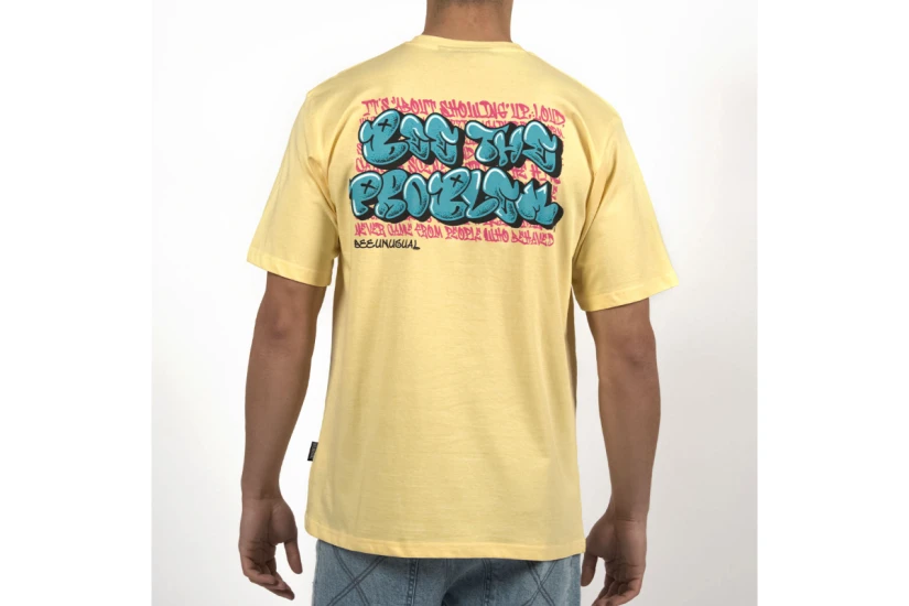 Bee Unusual Bee The Problem Tag Ανδρικό Κοντομάνικο T-Shirt Κίτρινο