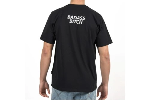 Bee Unusual Badass Bitch Embroidered Relaxed T-Shirt Ανδρικό (AT-260222)